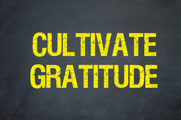 Cultivate Gratitude	
