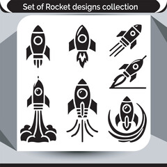 Diverse Rocket Designs Collection Showcasing Creativity and Innovation in Space Exploration and Technology Concepts