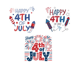 Obraz premium 4th of july independence day