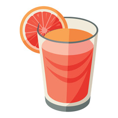 Grapefruit juice glass