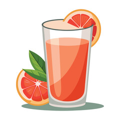 Grapefruit juice glass