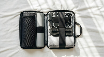 Compact Yoga Set with Fitness Accessories for Home Workouts and Travel