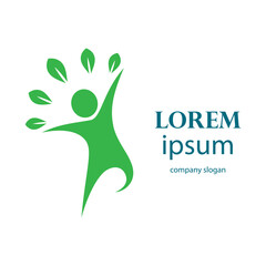 Fototapeta premium body recovery and health logo illustration design