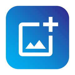 Fototapeta premium Add Image File Icon