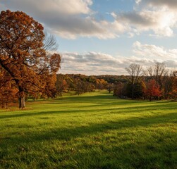 autumn landscape with trees