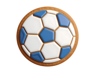 Soccer Ball Cookie 3D Render