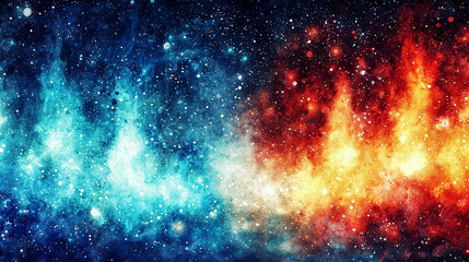 Naklejka premium Galaxy Nebula, stars, and stardust for an otherworldly illustration