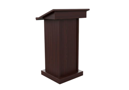 Dark Wood Lectern: Presentation Podium for Speeches & Events
