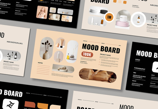 Minimal Mood Board Template Layout