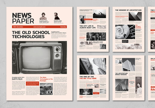 Newspaper Template Layout