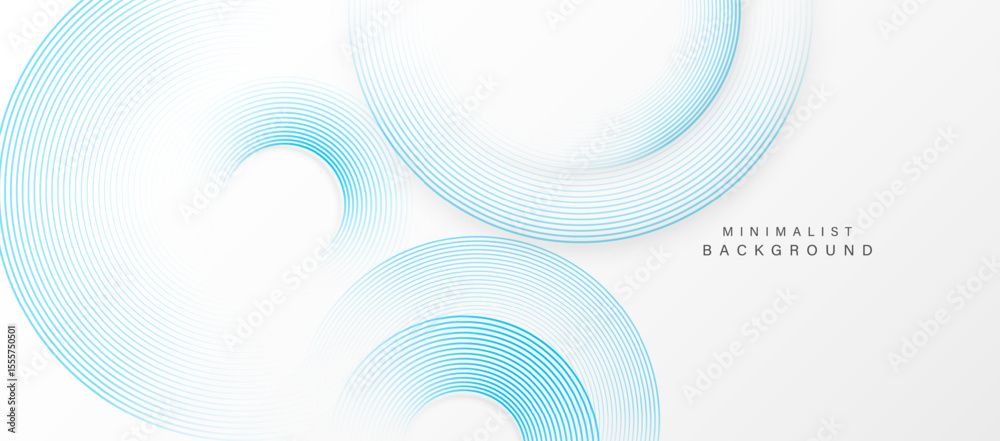 Poster Abstract minimalist background with concentric circular lines.