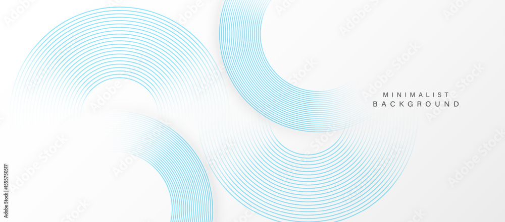 Poster Abstract minimalist background with concentric circular lines.