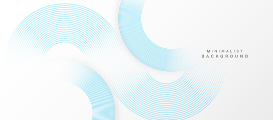 Obraz na płótnie Canvas Abstract minimalist background with concentric circular lines.