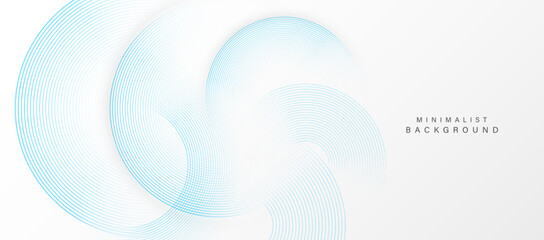 Abstract minimalist background with concentric circular lines.