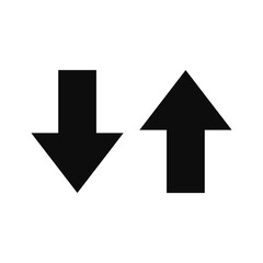 Arrow UP and Down Icon Vector.