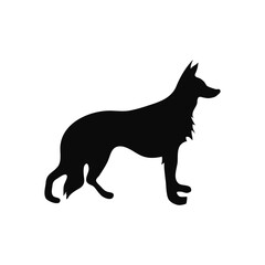 Dog Silhouette Black Icon Sign