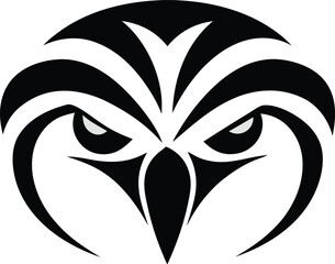 Striking Tribal Owl Head Logo Design Vector Art For Modern Branding