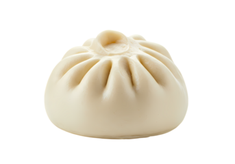 Steamed Bao Bun: Close-up View of Fluffy Asian Cuisine, Perfect for Recipes and Food Blogs