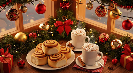 christmas tree with gifts