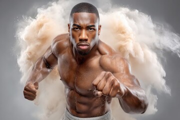 Athlete power punch banner