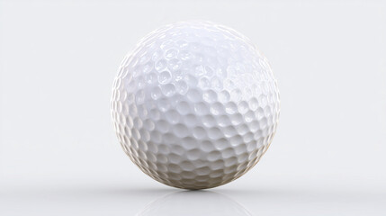 Golf ball in pristine detail, showcasing precision and elegance in sport
