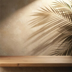 Wood Table Focus with Nature Tea Fields in Soft Blur | Round Wood Table in Focus with Faded Tea Farm and Sky | Natural Wood Table in Front of Tea Plantation Landscape