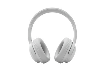 Isolated White Wireless Headphones Clean Design