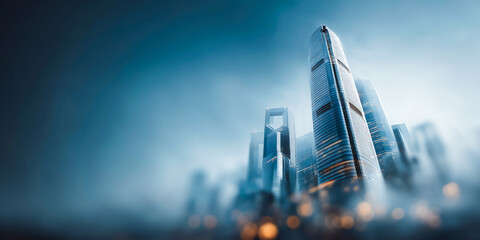 Floating Regional KPI and Multi-Currency Flow Visualization Above Urban Skyline Demonstrating Digital Brokerage Speed and Monetization Strategies