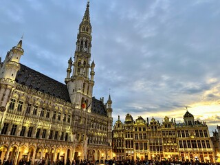 Grande Place in Br&uuml;ssel am Abend