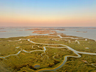 Fluss-M&auml;ander in Venetien