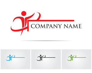 teacher people logo and symbols vector app..