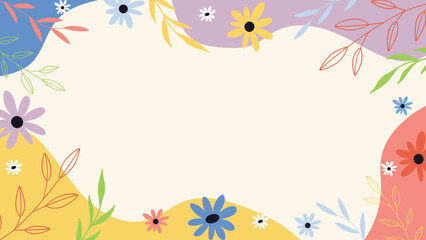 Beautiful Spring Background with Flowers