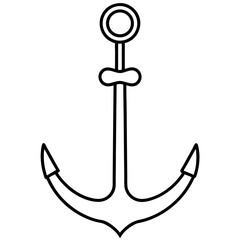anchor on a white background