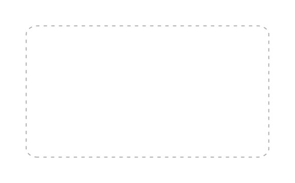 シンプルなグレーの破線/点線の飾り罫 - 長方形のフレームやバナー、装飾パーツ - 16:9