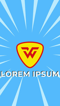 Comic Book Bubble Vertical Logo Reveal MOGRT 309