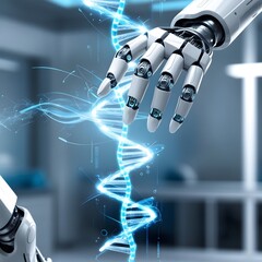 "Human Genome and Robotics – AI-Assisted Genetic Technology"
