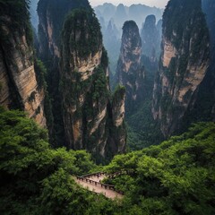 Zhangjiajie National Forest Park &ndash; China (inspiration for Avatar movie landscapes)