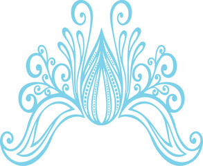 Beautiful flower art and mandala vector design