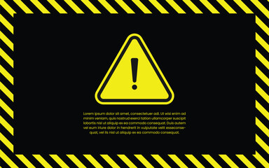Safety stripe warning caution hazard danger sign. Vector illustration