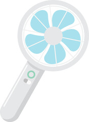 Simple Design Handheld Fan Illustration