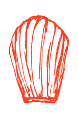 Hand-drawn Madeleines doodle illustration