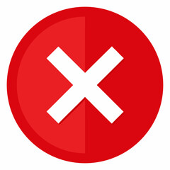 Obraz premium red cross button