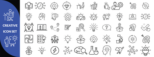 Creative icon set. Creative Big icon set 