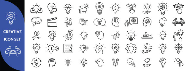 Creative icon set. Creative Big icon set 