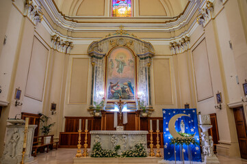 Crecchio, Abruzzo. Parish Church of the Most Holy Savior