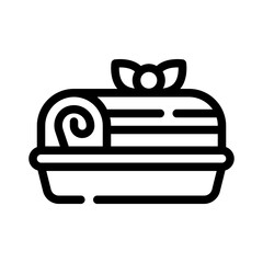 yule log line icon