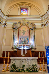 Obraz premium Crecchio, Abruzzo. Parish Church of the Most Holy Savior