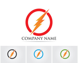 flash lightning icon logo and symbols..