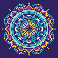 mandala round ornament