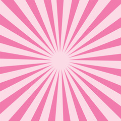 Radial pink sunburst background